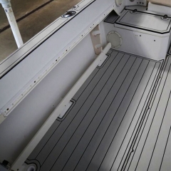 PE/EVA Foam Boat Flooring - Light Teak Over Black